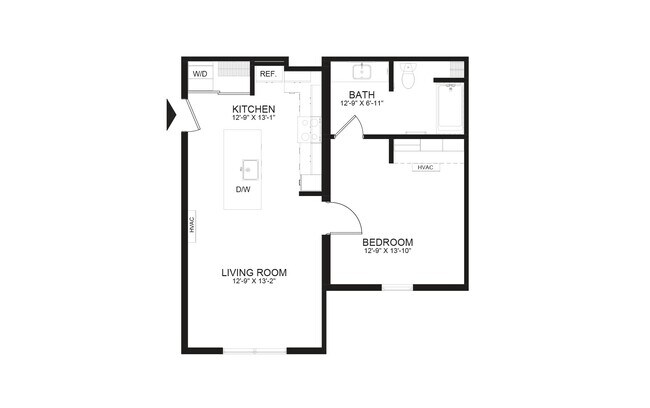 Unit 1114 1313 floor plan